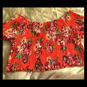 New without tags floral crop top